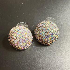 Elegant Multicolor Crystal Rhinestone Stud Earrings